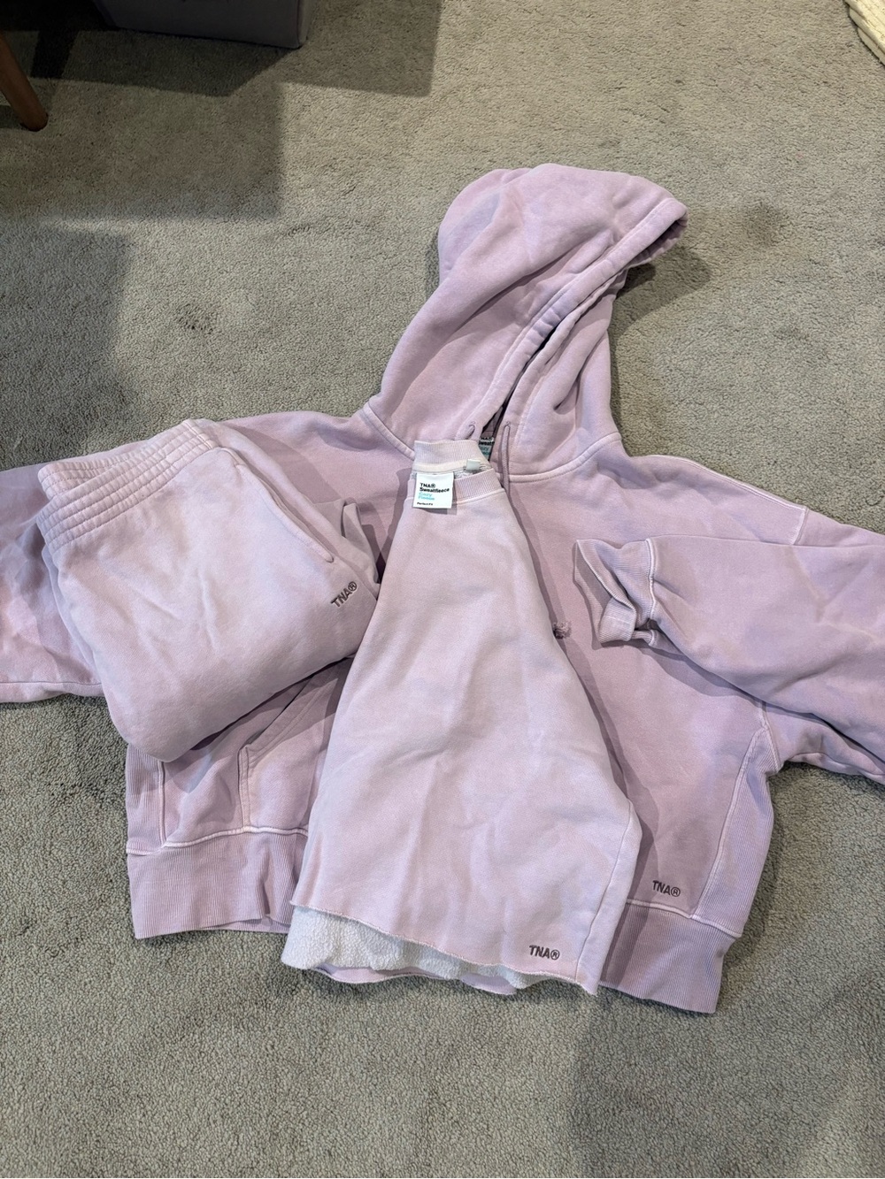 TNA Pastel Lavender Crewneck Sweatshirt